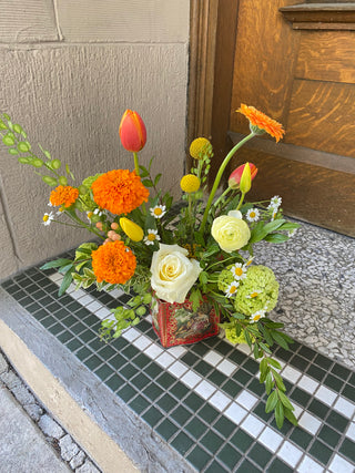 Garden Vase Arrangement - Low & Lush