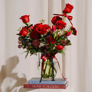 Valentines Romantic Dozen Vase