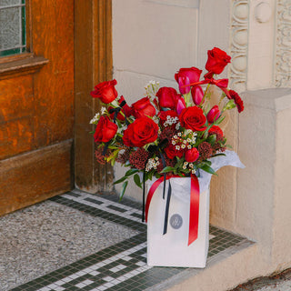 Valentines Romantic Dozen Vase